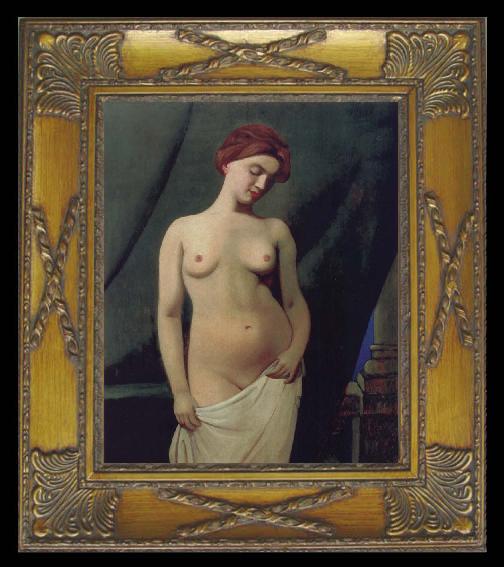 Felix Vallotton Female nude,Green Curtain